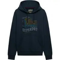 Superdry Sweatshirt 'Outdoors Mountain' navy / opaal / olijfgroen / petrol