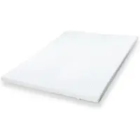 THE WHITE STONE Geheugenfoam topper - - Topper Geheugenfoam - 100 x 210 cm - 6 cm - Afneembare antibacteriële hoes