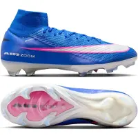 Nike Zoom Mercurial Superfly 10 Elite Gras Voetbalschoenen (FG) Blauw Wit Felroze