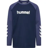 Hummel Shirt - hmlJR Logo - Dress Blues/Blue Indigo - - 4 jaar (104) - Shirts