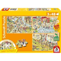 Adlibris - Legpuzzel - Plezier in de dierentuin - 3 stukjes - Kinderen - vanaf 4 jaar