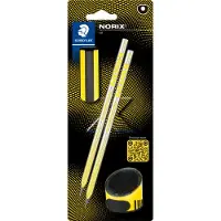 Staedtler Grafietpotlood norix blister 2 st hb zwart geel