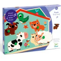 Djeco Geluidenpuzzel - de boerderij - 5 stukjes