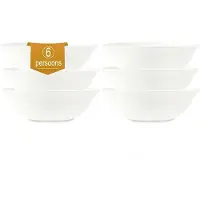 Vtwonen - Saladekommen - Porselein - Wit - 23 cm - Set van 2