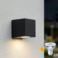 LedLoket PHILIPS LED Wandlamp | Buitenlamp | San Diego | Incl. Philips lichtbron | Zwart | 3000K - Warm wit (830)