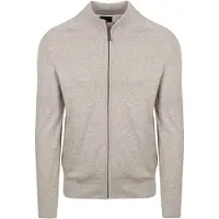 State of Art beige vest gemeleerd 100% katoen
