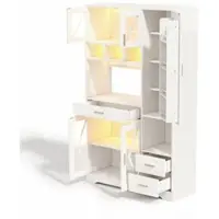 STILVORA Buffetkast - LED, Stopcontacten En Verstelbare Planken - Voor Keuken En Woonkamer - MDF - Wit - 105x40x185 Cm