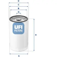 Ufi 80.043.00 Hydraulische filter, besturing