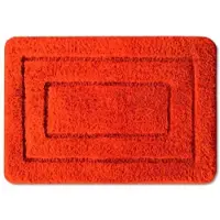 Karat Badmat Atlantis - Rechthoekig - Anti-Slip Achterkant - Modern Badkamermat - Rood -70 x 120 cm