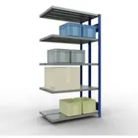 Schulte Lagertechnik - Dubbel legbordstelling. Type 250 kg - 2000x1000x2x300 mm, 10 schappen