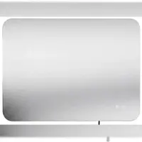 CLP Palmiro LED Badkamerspiegel Rechthoekig - Touchdimmer - 3 Lichtstanden - Anti-condens - Frameloze Wandspiegel - 80x60 cm - helder/glas