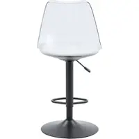 STILVORA Barkruk 60-80 Cm - Set Van 2 - In Hoogte Verstelbaar En 360 Graden Draaibaar - Voor Keuken En Bar - Metaal Kunststof - Zwart