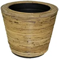 Van der leeden Drypot Round Stripe Grey - diameter 32x23 cm