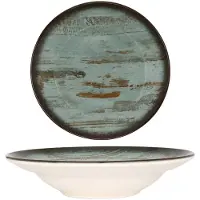 Bonna Pastabord madera porselein 24 cm (400cc) set van 2
