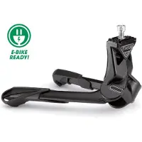 Cordo Ursus Jumbo Dubbelpoot Standaard - Fietsstandaard voor Moederfiets en Transportfiets - Stabiele Tweepoot Standaard - 55 kg Draagvermogen - Zwart