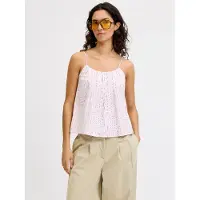 JJXX Top 'JXCaro' chocoladebruin / lichtroze / wit