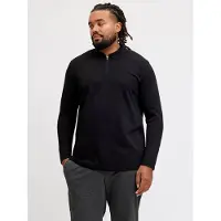 Jack & Jones Plus Size Badge Polo Shirt EU6XL US4XL Zwart