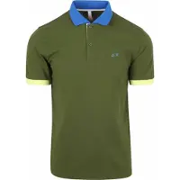 Sun68 Poloshirt Color Way Donkergroen