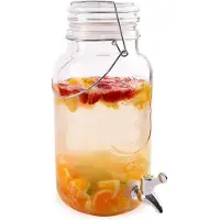 Orion Glazen drankkan met kraantje, 4 liter