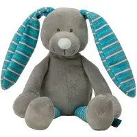Vaco Knuffel Konijn 15 Cm Polyester Blauw