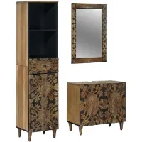 vidaXL Badkamermeubel Set 3 st Bruin 62 x 33 x 58 cm
