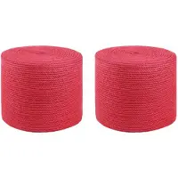 vidaXL Jute Touw 2 pcs Rood 100% Tossa jute