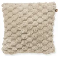 Dutch decor VIVA - kussenhoes 45x45 cm - superzacht - 100% gerecycled - Pumice Stone - beige - met rits - zonder binnenkussen