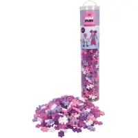Plus plus Tube glitter 240 delige bouwset - 4243 - Bouwspeelgoed - Constructiespeelgoed - Set met bouwstenen - Vanaf 5 jaar