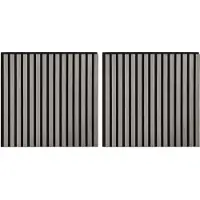 vidaXL Wandpanelen 2 st 60,5 x 60 cm Grijs