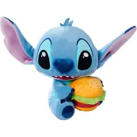 Disney Lilo & Stitch Stitch With Burger 25 Cm Teddy Blauw Kinderen