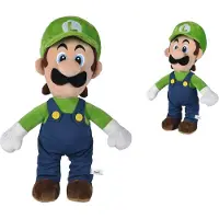 Super Mario Knuffel Super Mario Luigi Blauw Groen 50 cm
