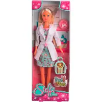 Steffi Love Dierenarts, pop met hond, 29 cm, vanaf 3 jaar