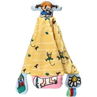 Pippi Kinderboeken Langkous knuffeldekentje - zacht babydeken.