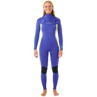 Rip Curl D/patrol 4/3 Mm Perf Dames Wetsuit Van Neopreen Met Lange Mouwen En Rits Op De Borst