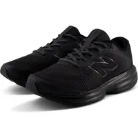 New Balance Heren Sneakers 411v4 zwart (43), Plat, Veters, Casual, Sportief, Mesh M411V4_RU