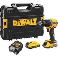 DeWalt DCD799D2T-QW Accu-klopboor/schroefmachine 2 snelheden Incl. 2 accus, Incl. lader, Incl. koffer