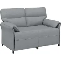 vidaXL Bank 100% polyester metalen frame MDF, Multiplex