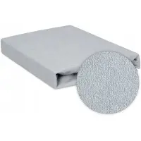 Matex Premium - Frotte Laken - 210/220x190/200 cm - Grijs - Met Elastaan