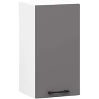 Akord Keukenkast modulaire OLIWIA W30 met 1 Deur / Hangkast / Bovenkast / Furniture Factory / Wit - Grafietgrijs / 30 x 58 x 30 cm