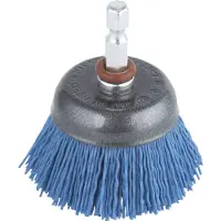 Wolfcraft Nylon-komborstel | Blauw | 6-kant schacht | Ø50mm | 1 stuk - 2728000