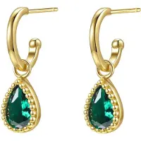 Hey Happiness Oorbellen 'May Birthstone' goud
