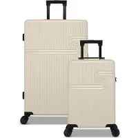 Bhppy Kofferset 2 delig - Handbagage koffer 28L - Reiskoffer 86L - TSA slot - Signature kofferset White Ivory
