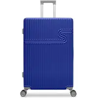 Bhppy Koffer Groot 76x51x28 cm - Reiskoffer met wielen - TSA Slot - 86L - Signature koffer Dazzling Blue