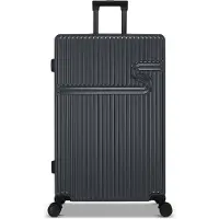 Bhppy Koffer Groot 76x51x28 cm - Reiskoffer met wielen - TSA Slot - 86L - Signature koffer Charcoal Gray