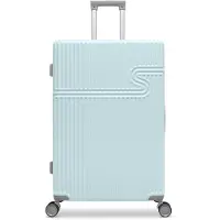 Bhppy Koffer Groot 76x51x28 cm - Reiskoffer met wielen - TSA Slot - 86L - Signature koffer Soft Lime