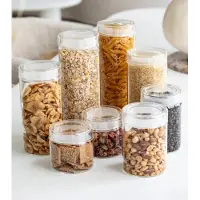 ZOHA Glazen Voorraadpot Rond 1200 ml – Set van 2 – Luchtdicht – BPA-vrij – Borosilicaatglas