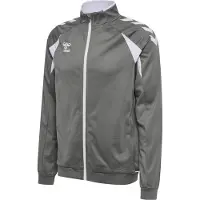 Hummel Sportsweatvest donkergrijs / wit