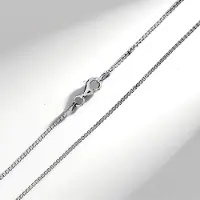 Cavill - Zilveren Venetiaanse Ketting - 925 Sterling Zilver - 50 cm - Fijne, Elegante Dames Halsketting met Karabijnsluiting