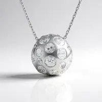 Cavill - Zilveren Halsketting met 29 Zirkonen (Bezel gezet) - 925 Sterling Zilver met Platina Coating - 4,82 Ct - Elegante Ketting 45 cm voor Dames