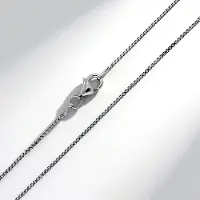 Cavill - 925 Sterling Zilveren Venetiaanse Box Chain Ketting - 50 cm - Fijn Gepolijst - Dames Zilveren Ketting voor Layering - Karabijnsluiting